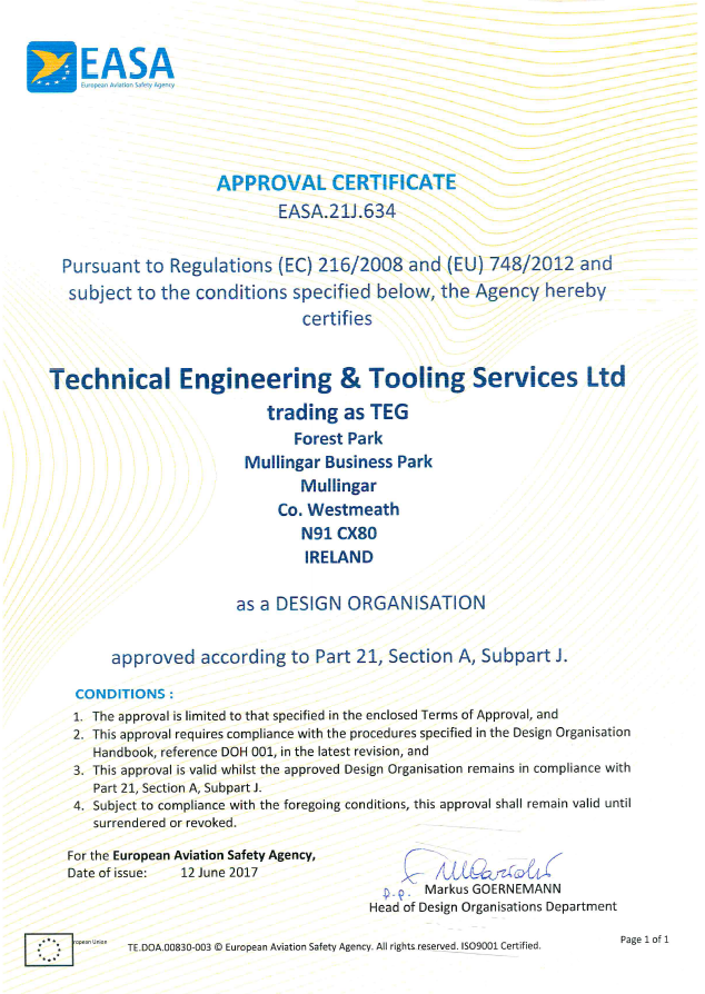 easa part 21g production organisation