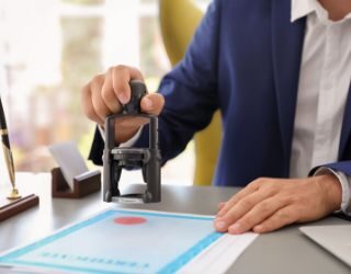 certificate accreditation stamp